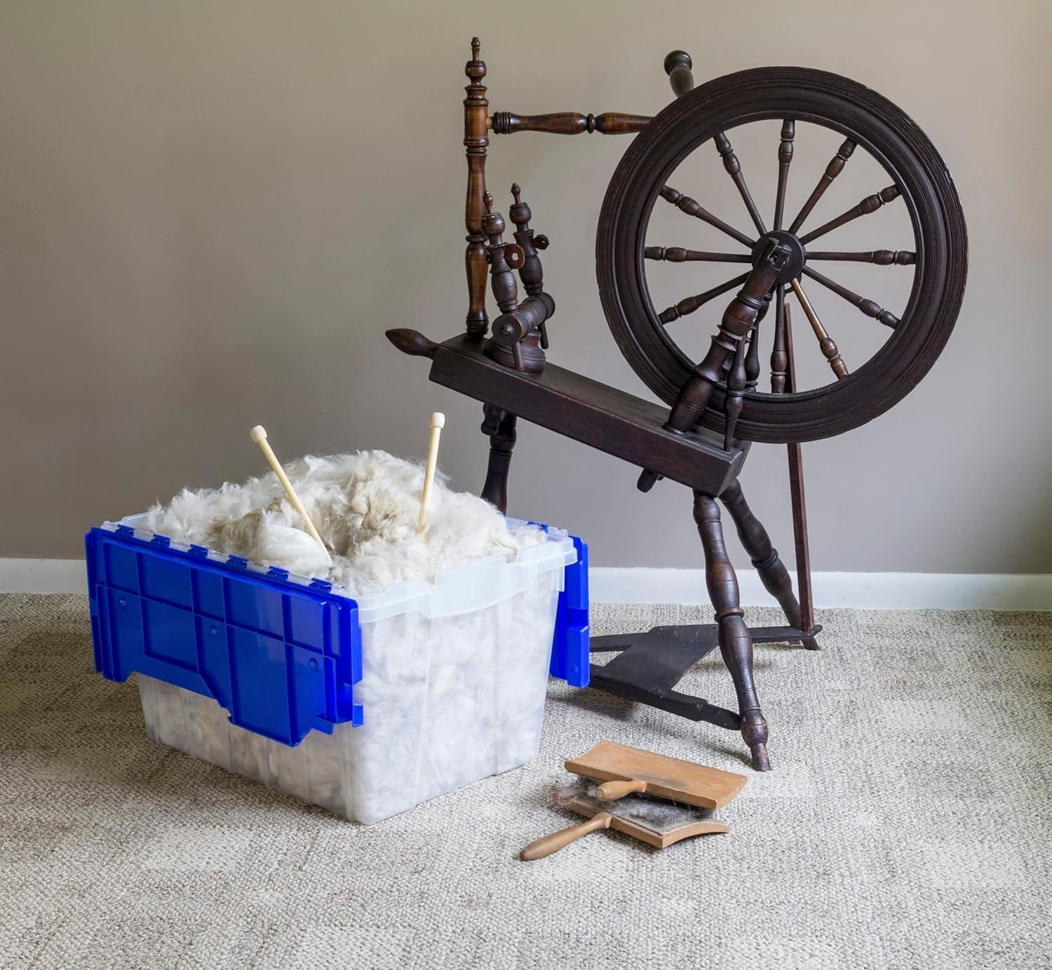 Akro-Mils size comparison with everyday items showing scale