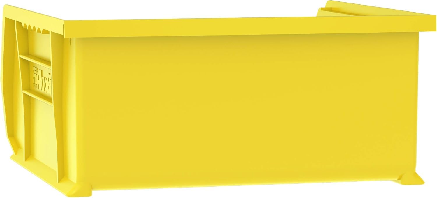 Akro-Mils bin beside hand tools showing true size and practical capacity