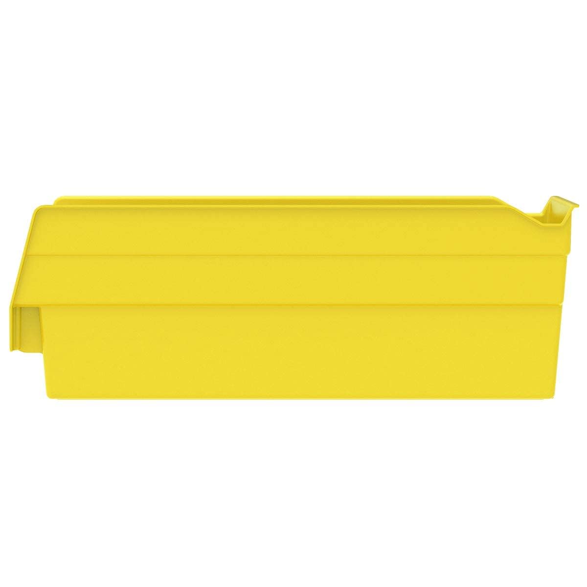 Akro-Mils bins under sink organizing cleaning supplies for convenience