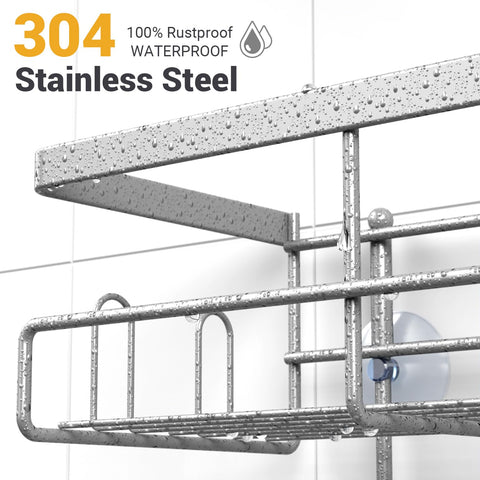 AKTECKE basket grid detail showing fast drainage for cleaner, drier toiletries