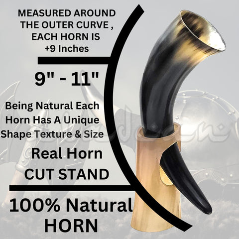 ALADEAN close-up of horn texture and polish highlighting handcrafted surface and detail
