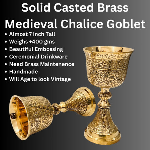ALADEAN chalice embossed detail highlighting craftsmanship and vintage texture