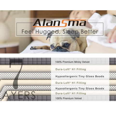 ALANSMA care label and inner fill visible showing durable construction