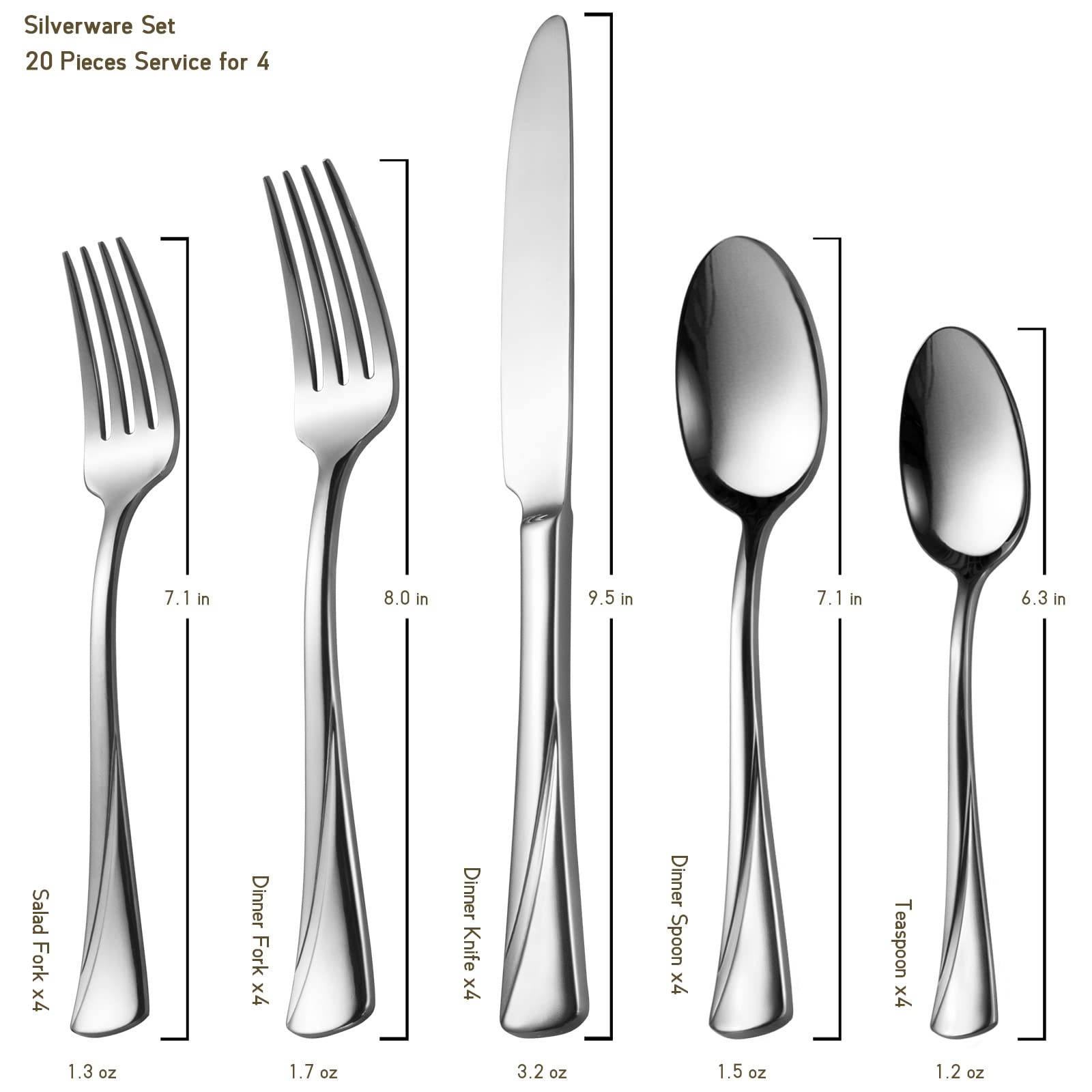 Alata Alice close-up of handle contour and mirror polish, shows comfortable grip and style