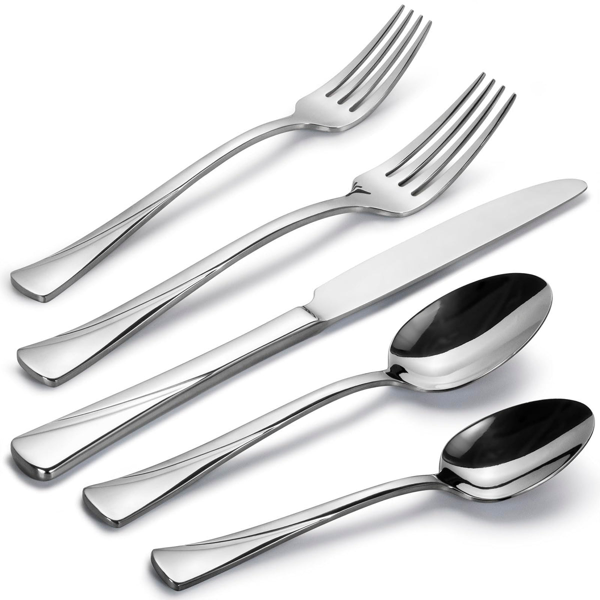 Alata Alice front view of set showing polished finish and neat packaging, highlights presentation benefit