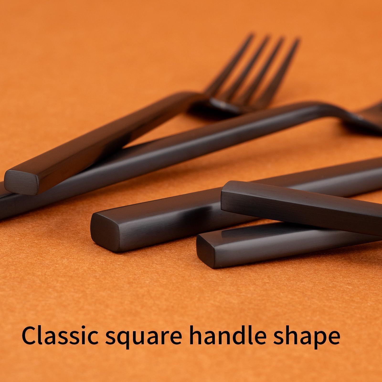 Alata Cube Black knife edge detail highlighting matte satin finish and clean cut