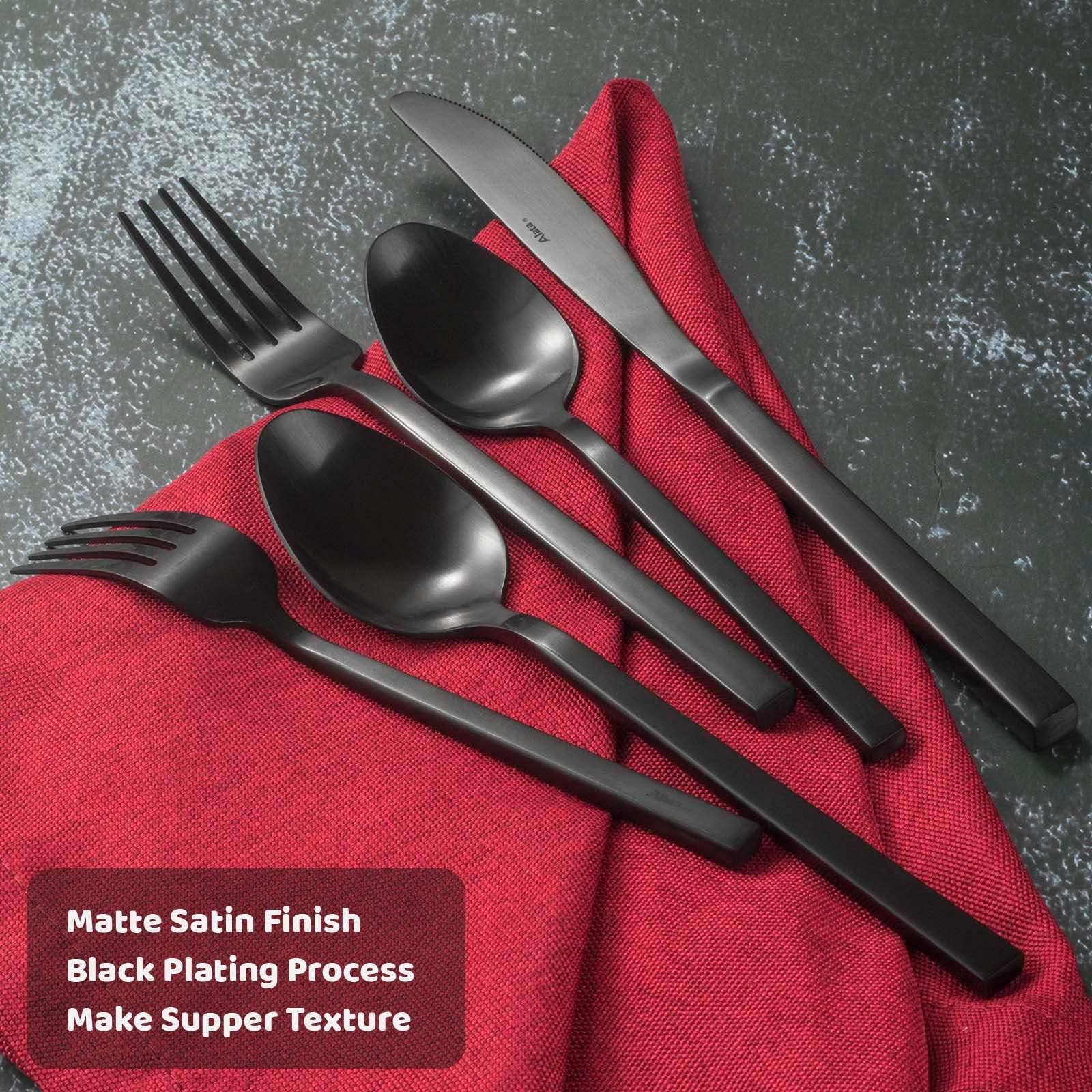 Alata row of knives emphasizing polished blades and comfortable grip