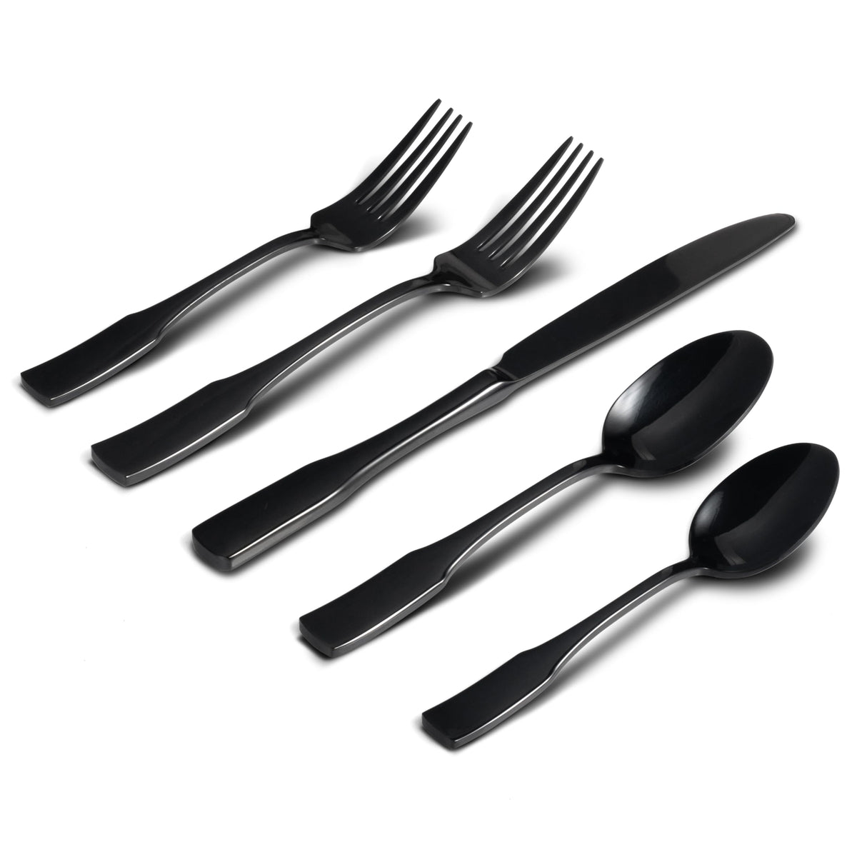 Alata Kate Black mirror finish front packaging showing complete set and modern elegance