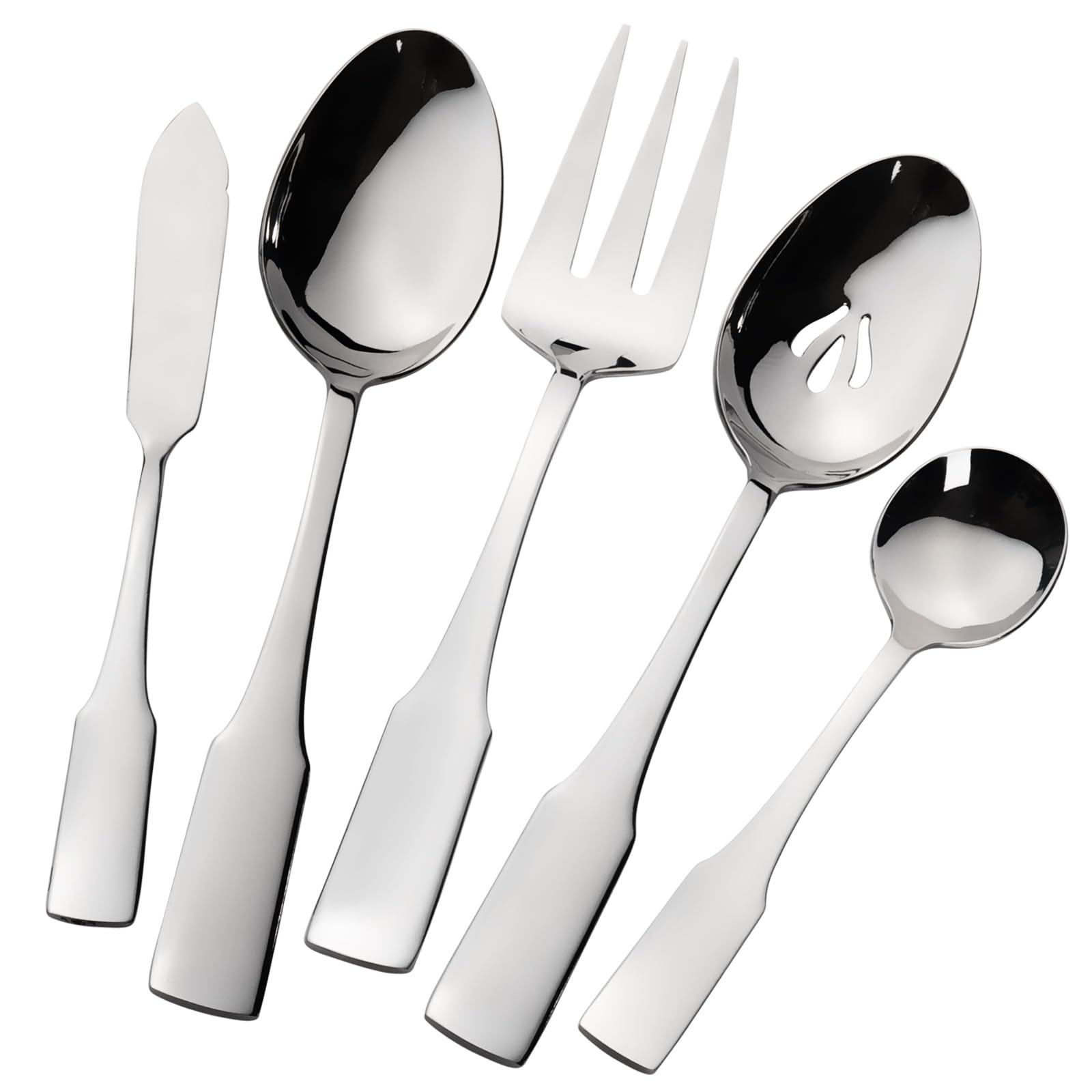 Alata polished knife and spoon detail showing mirror finish and durable steel