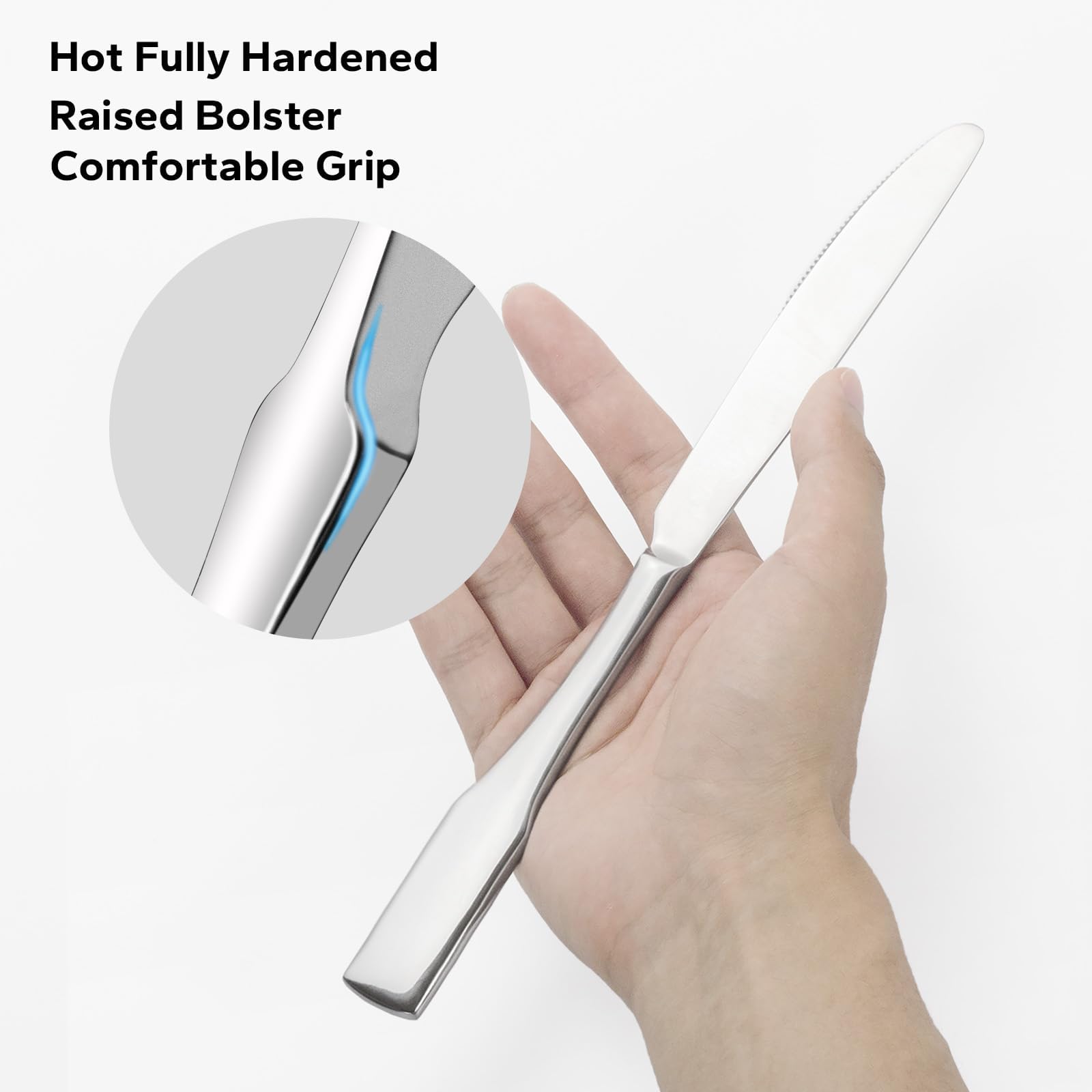 Hand holding Alata fork for scale showing substantial weight and balance benefit