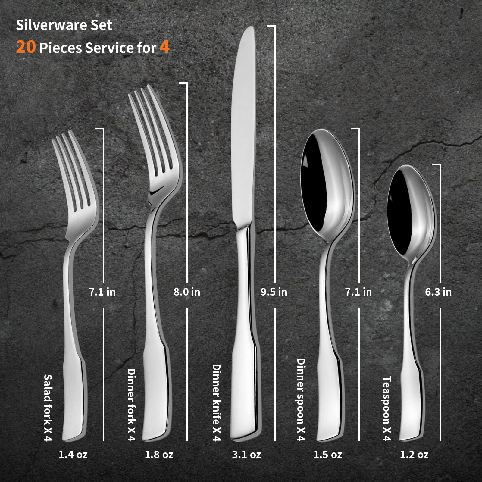 Alata spoon bowl mirror reflection showing polished finish and stain resistance