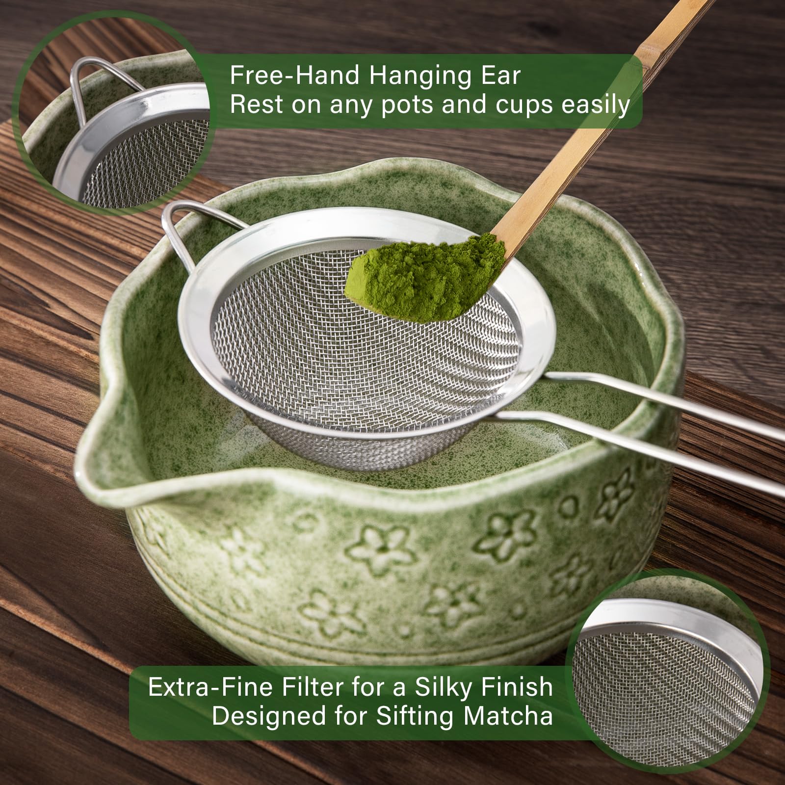 ALBISS whisk with holder displayed to protect shape and prolong life