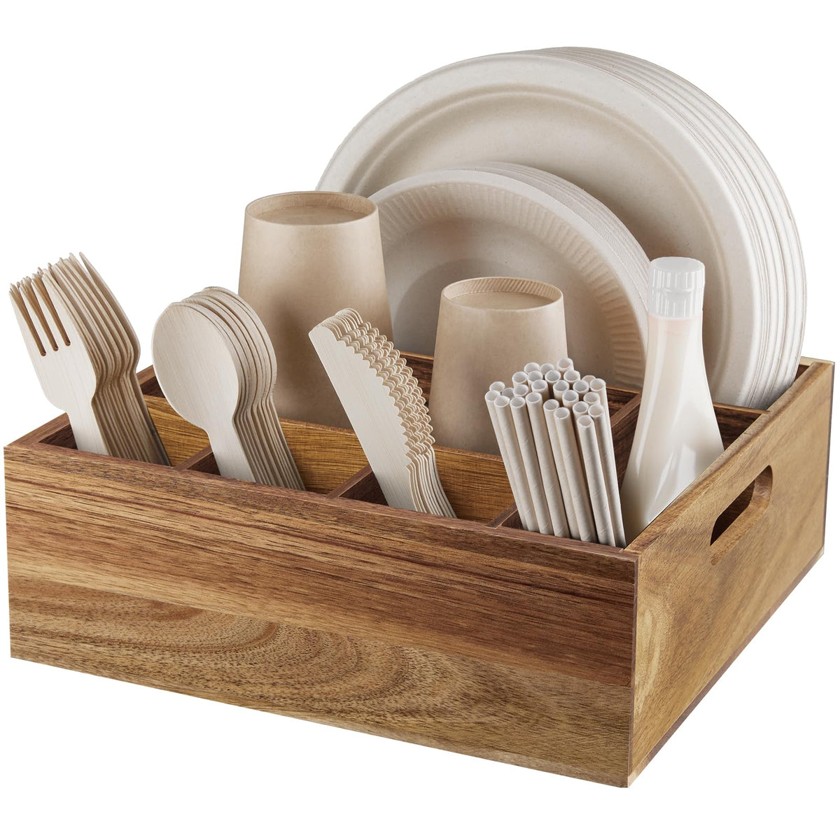 ALELION front view showing organized compartments and tidy presentation