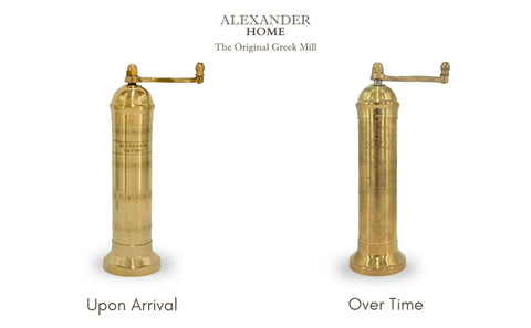 Alexander Home brass being used to finish a dish on a table showing dining convenience benefit