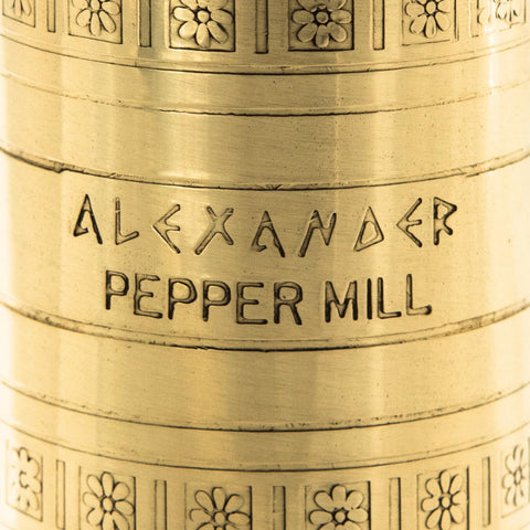 Alexander Home base flange close-up showing stability during grinding