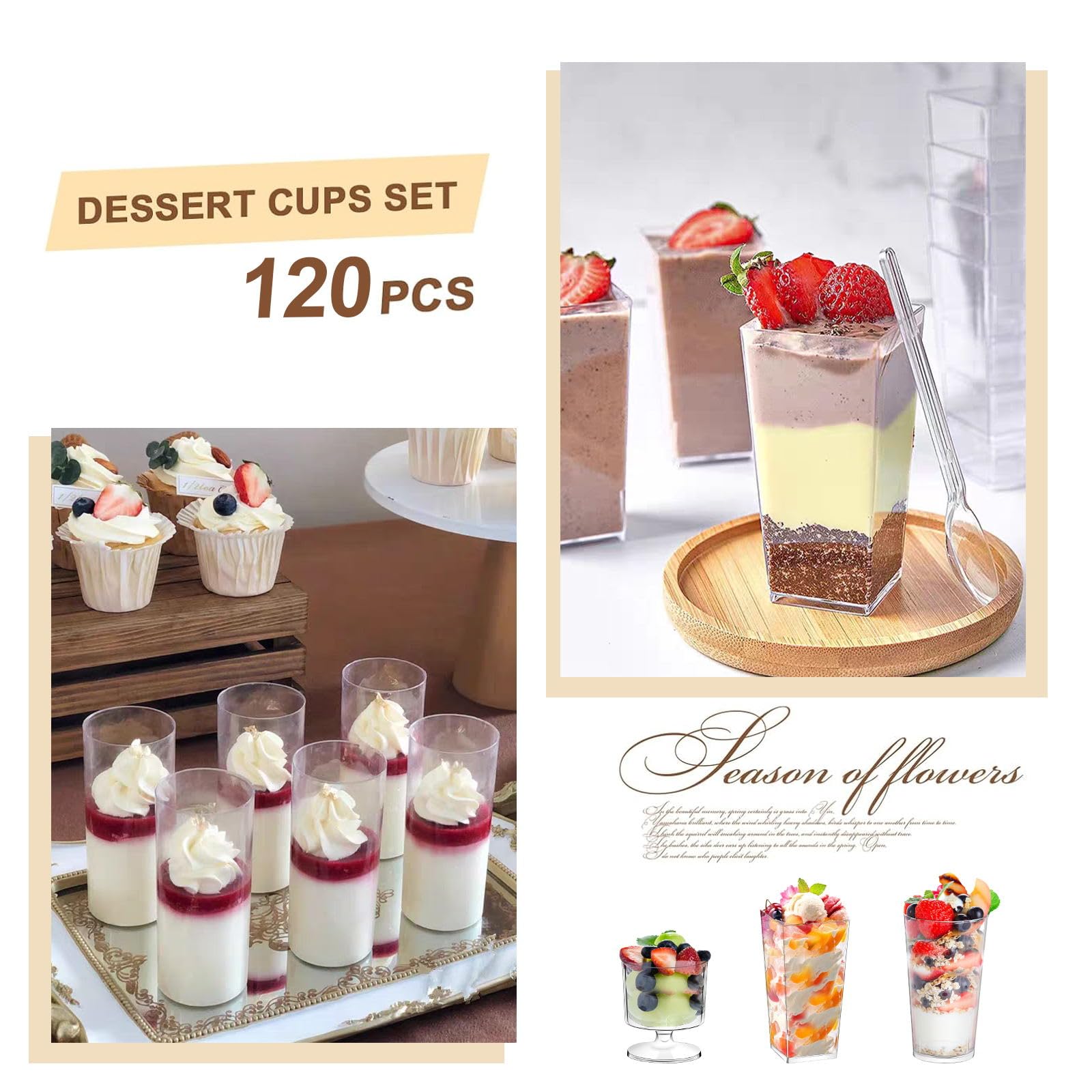 ALEXPRE 2oz goblet-style cup side profile ideal for small parfaits and samples