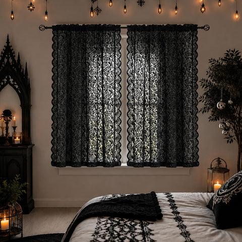 ALIGOGO living room with layered drapes creating versatile light control