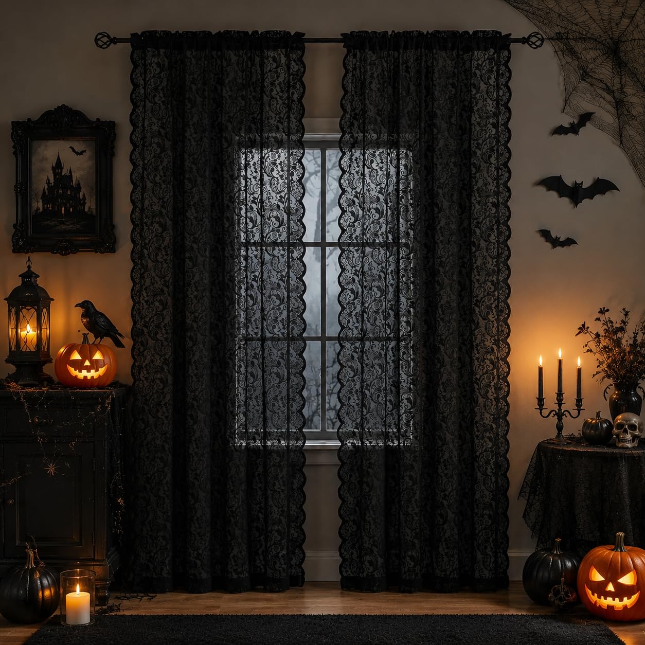 ALIGOGO lace texture filtering light, softens glare effectively