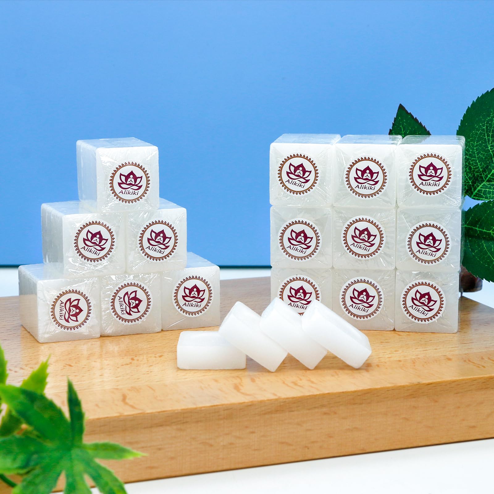 alikiki camphor tablets in a meditation setup conveying calming atmosphere benefit