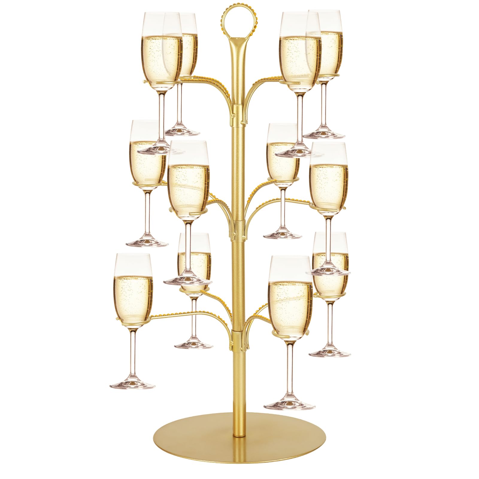 ALIMOTA front view of cocktail tree displaying neat glass arrangement benefit: elegant presentation
