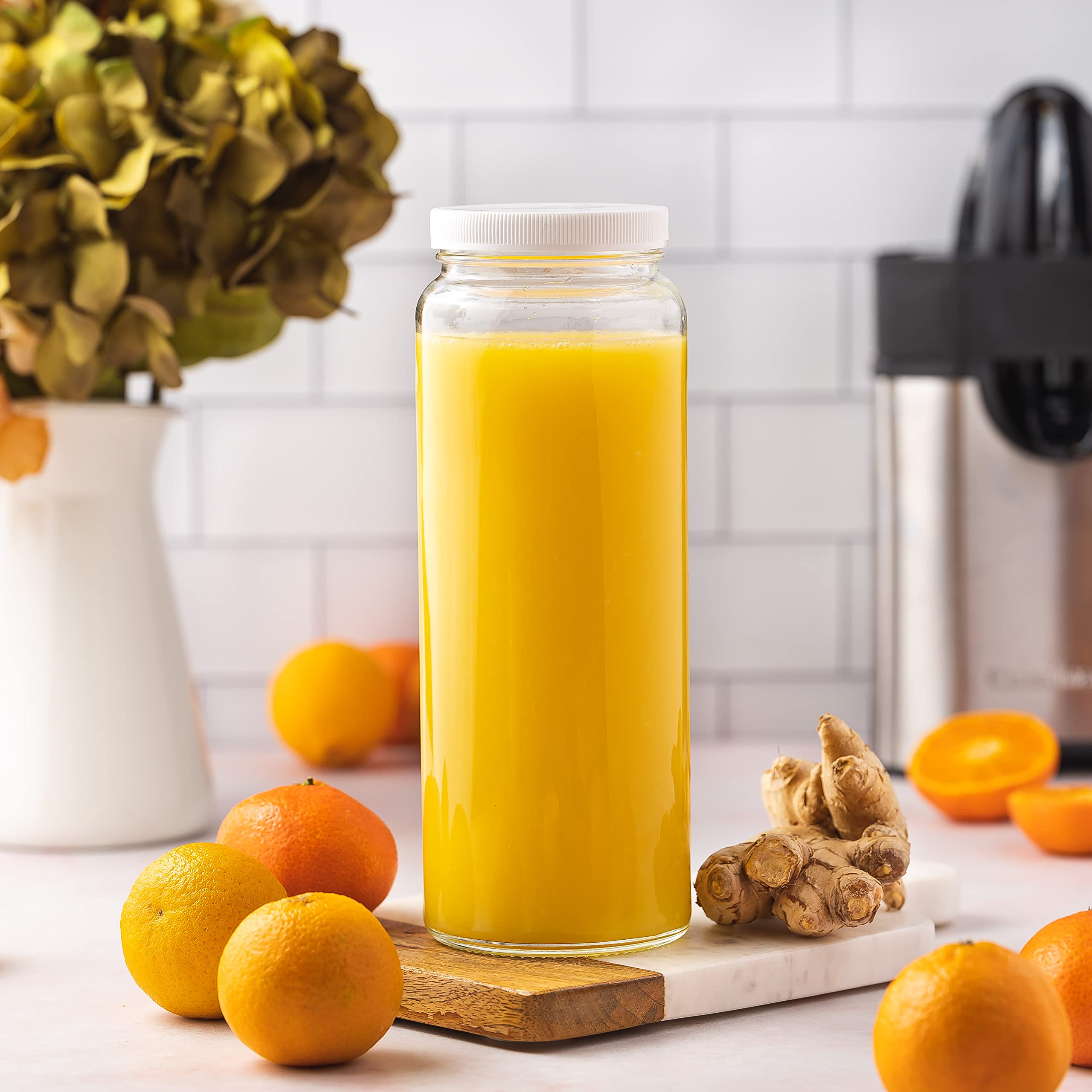 All About Juicing jar filled with grains in pantry, shows clear labeling and quick identification