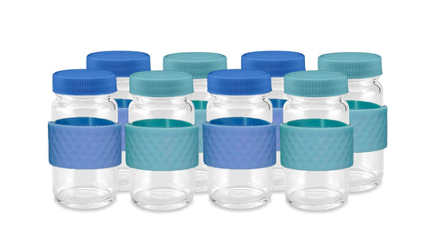 All About Juicing clear bottle front packaging shows capacity and set benefit