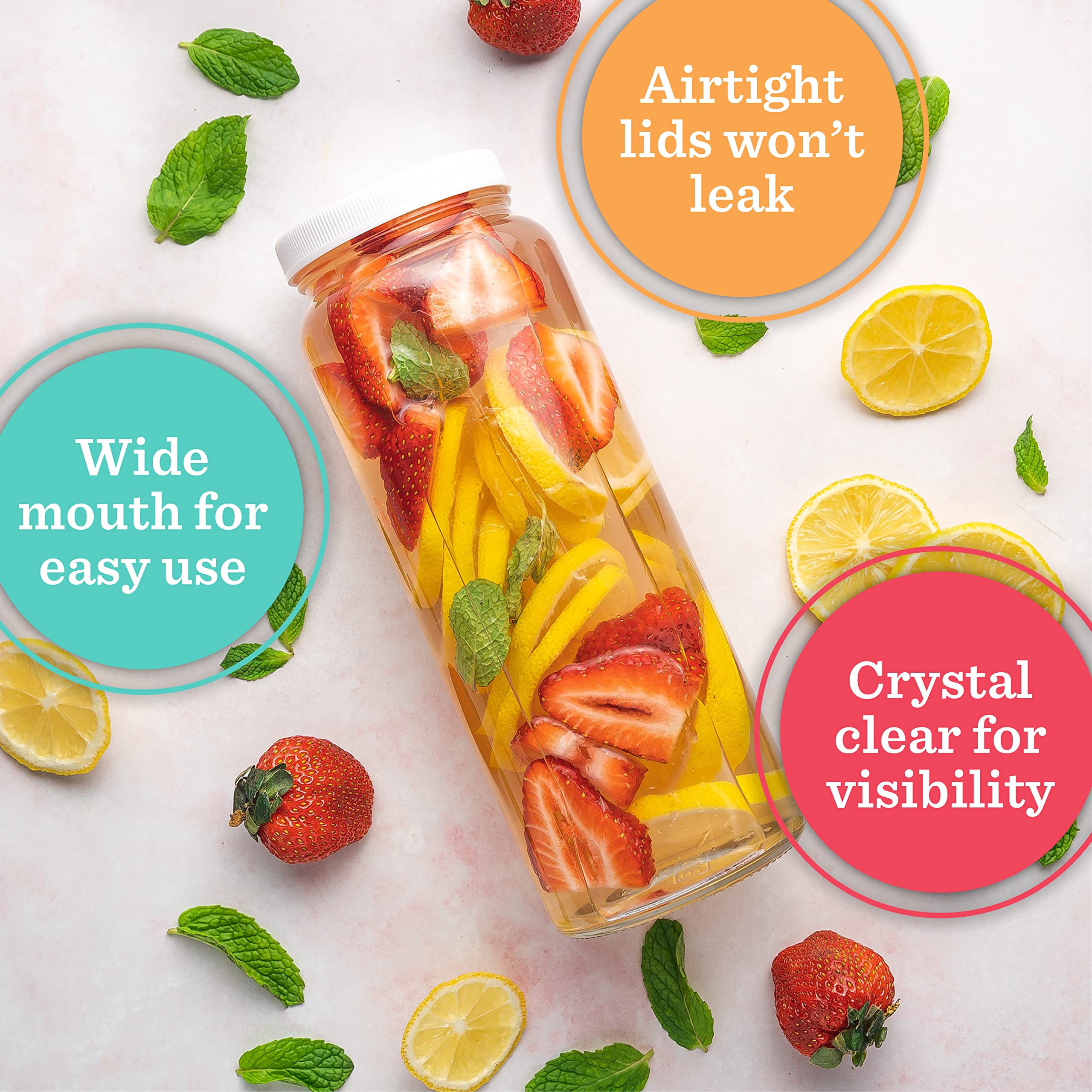 All About Juicing pouring a green smoothie into bottle, demonstrates spill-free filling benefit