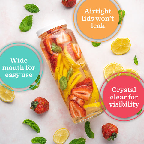 All About Juicing pouring a green smoothie into bottle, demonstrates spill-free filling benefit