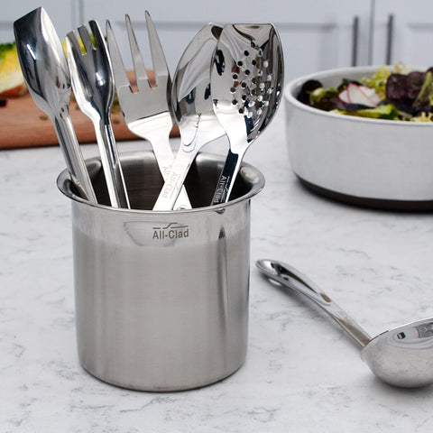 All-Clad close-up of ergonomic handle with comfortable grip benefit