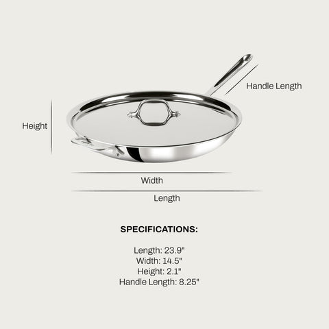 All-Clad lid close-up displaying snug fit for moisture retention