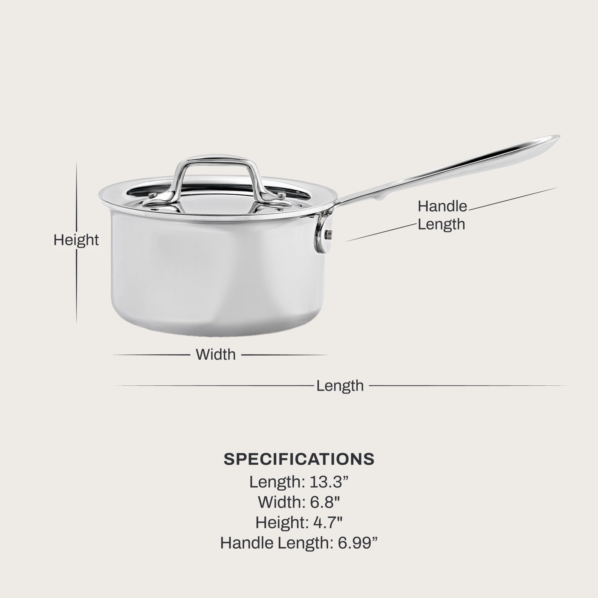 All-Clad D3 lid close-up highlighting fit and steam-control benefit
