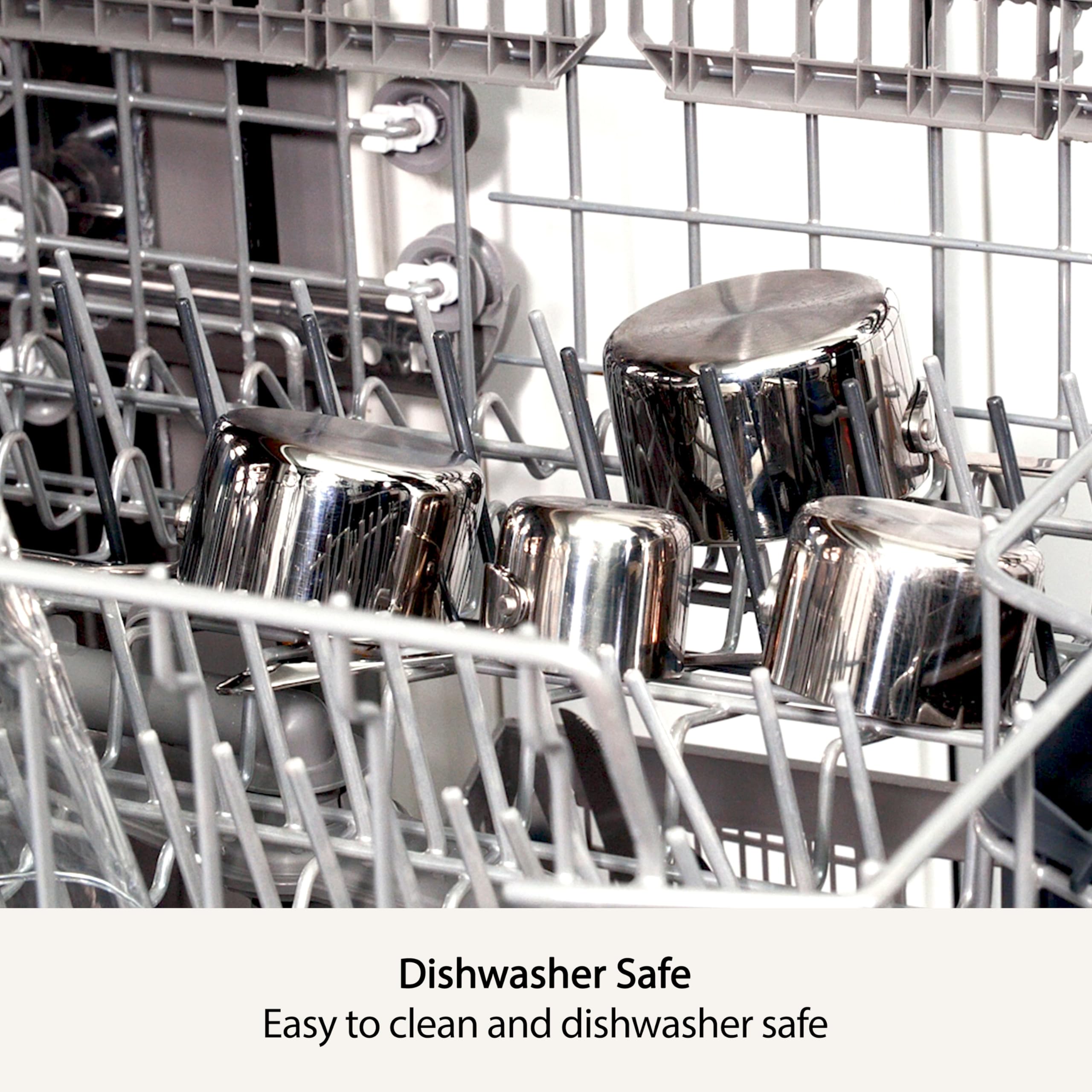 All-Clad mirror-polished surface highlighting easy cleaning and premium finish