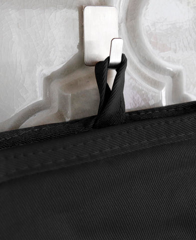 All-Clad mitts laid flat to illustrate 14-inch length protecting wrists and forearms