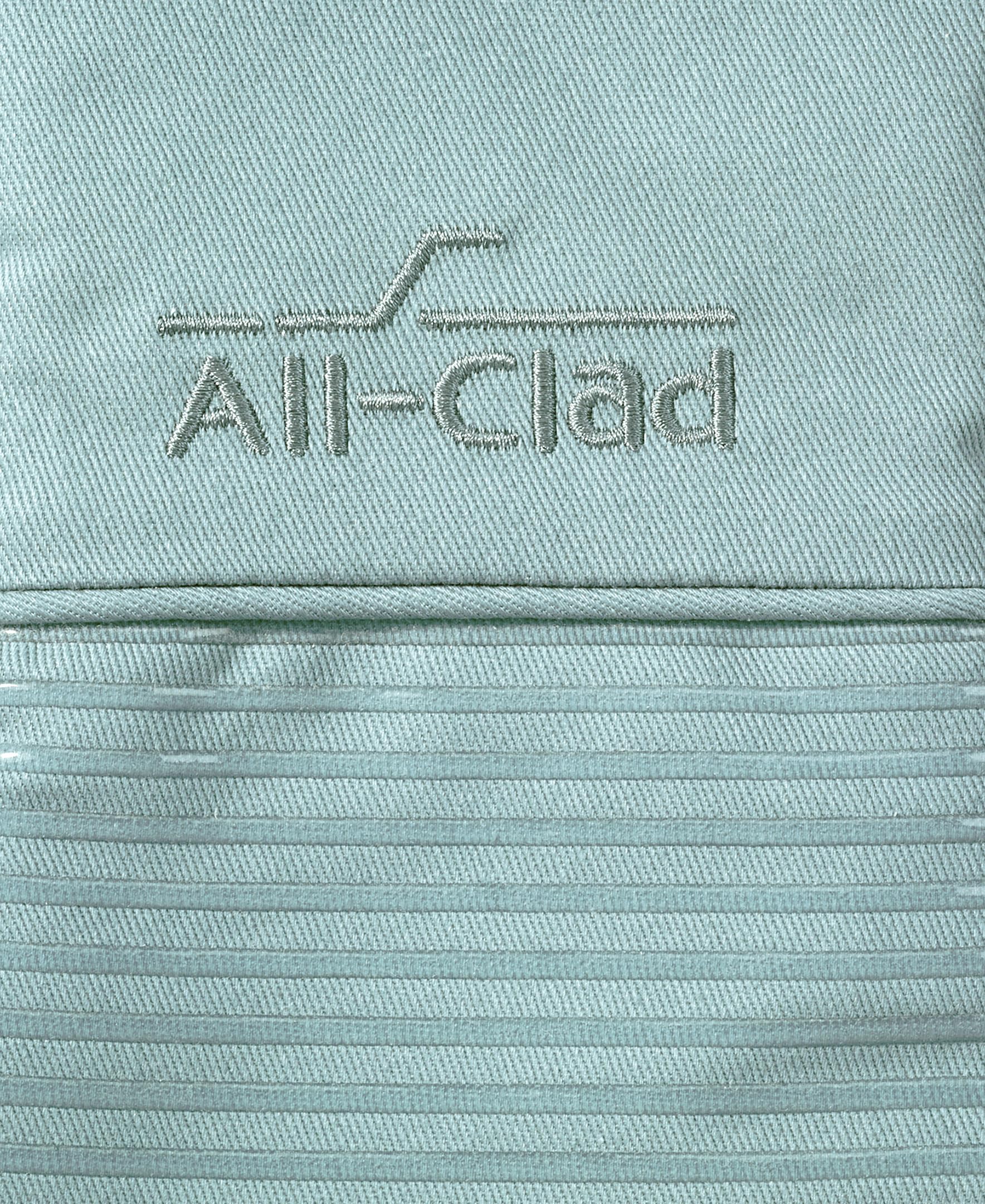 All-Clad close-up of silicone texture offering non‑slip secure grip