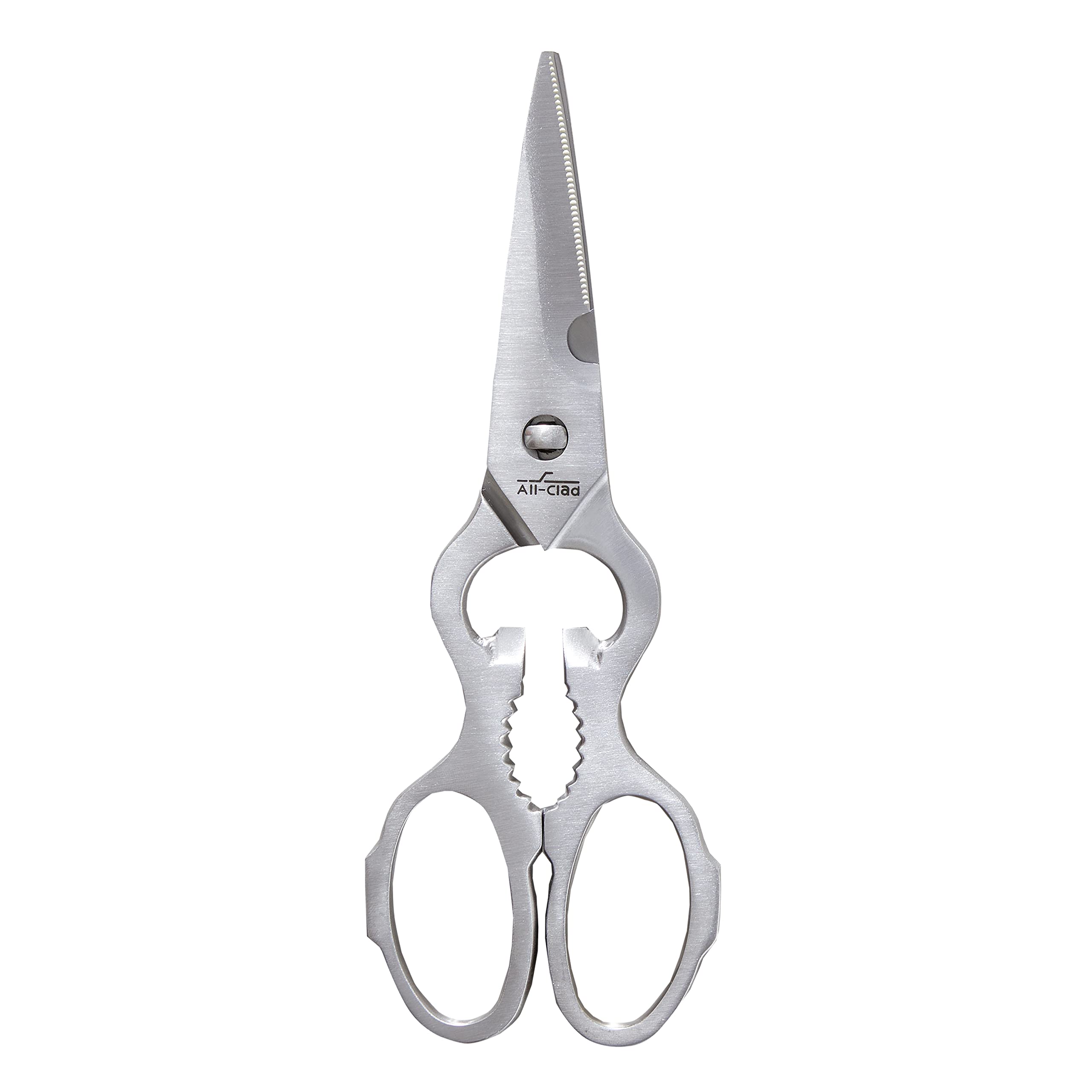 all-clad shears front view showing full tool and precise cutting benefit