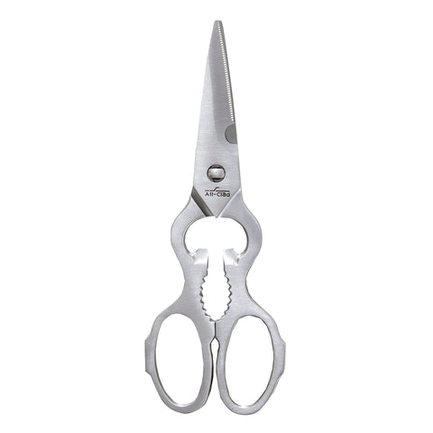 all-clad shears front view showing full tool and precise cutting benefit