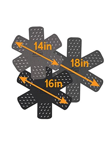 All-Clad three protector sizes side-by-side showing fit for multiple pans