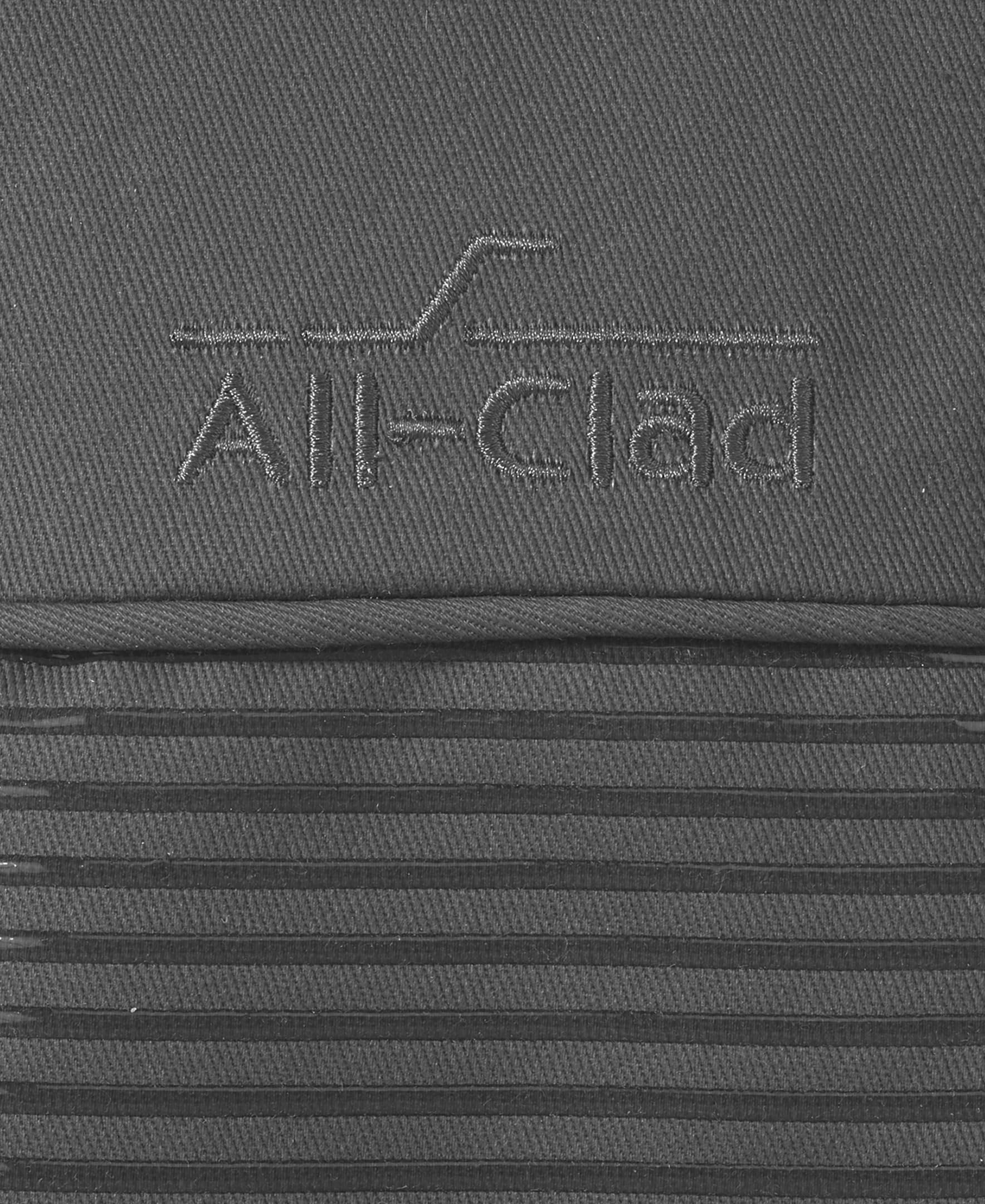 All-Clad close-up of textured silicone grip for secure handling benefit