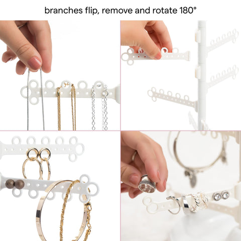 All Hung Up displaying earrings and necklaces for effortless selection