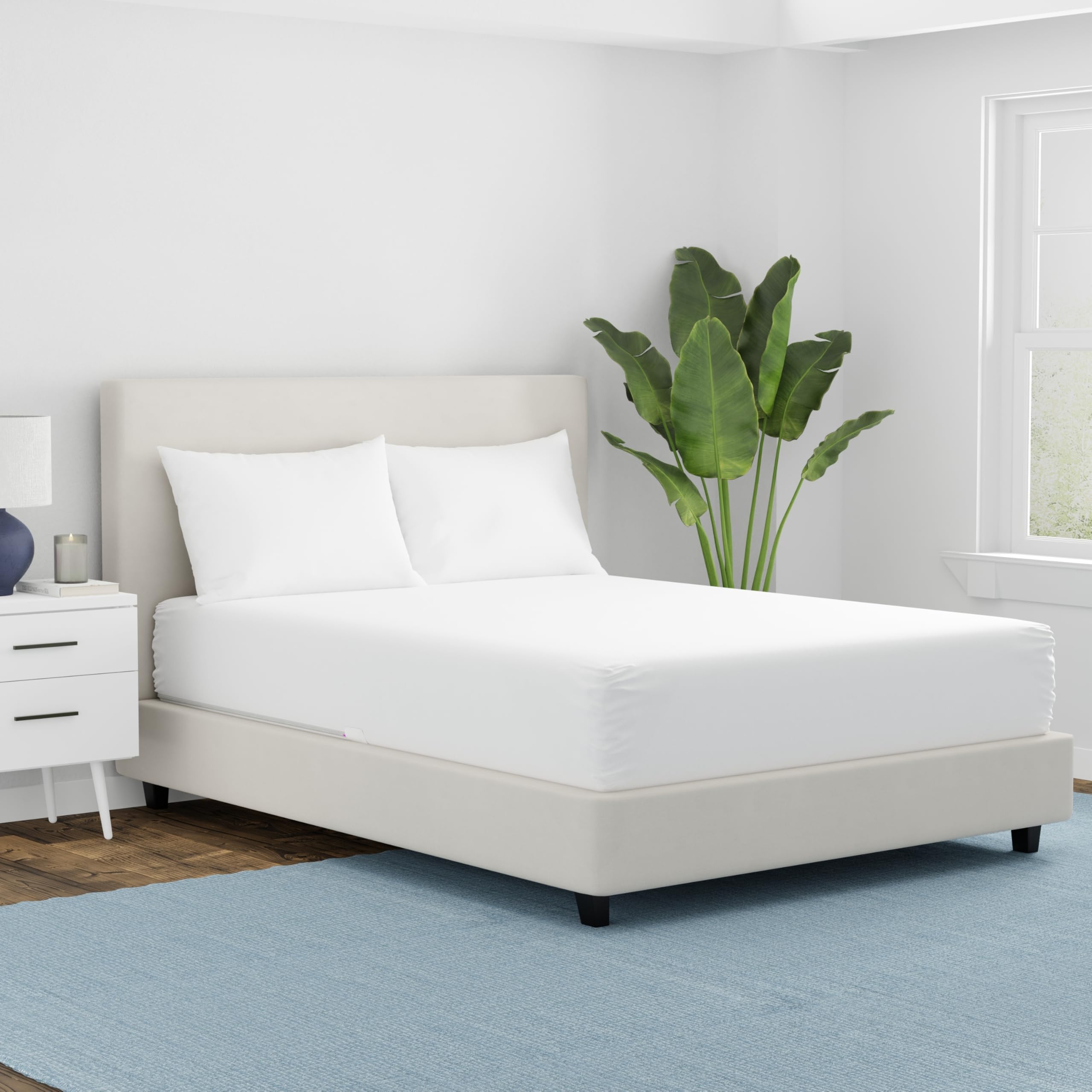 AllerEase fabric close-up showing tight weave and comfortable texture for allergy defense