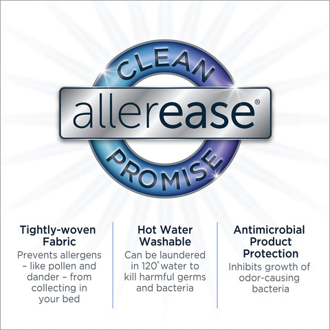 AllerEase installed on king mattress full view showing neat fit and silent surface feel