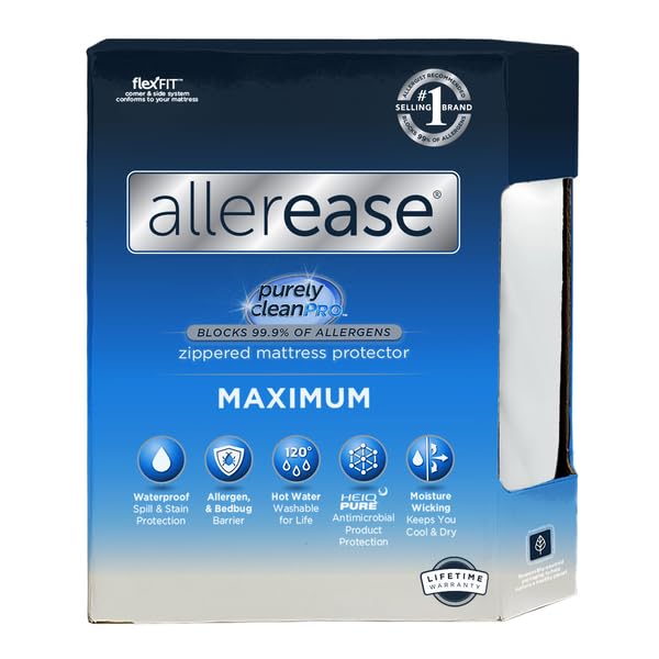 AllerEase Maximum close-knit texture highlighting breathable, soft sleep surface