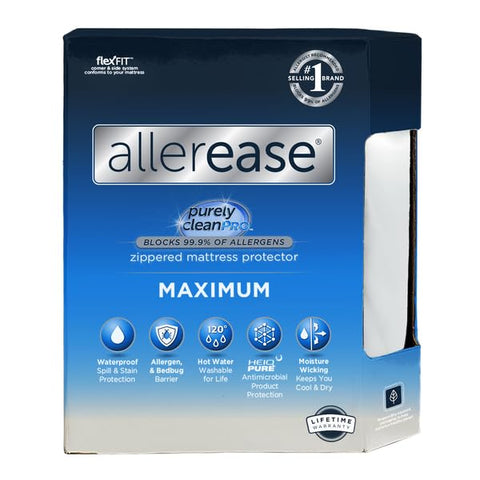 AllerEase Maximum close-knit texture highlighting breathable, soft sleep surface