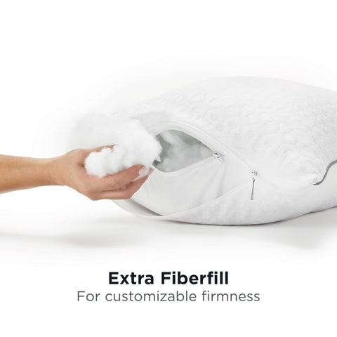 Aller-Ease pillow next to ruler showing standard/queen size for accurate scale