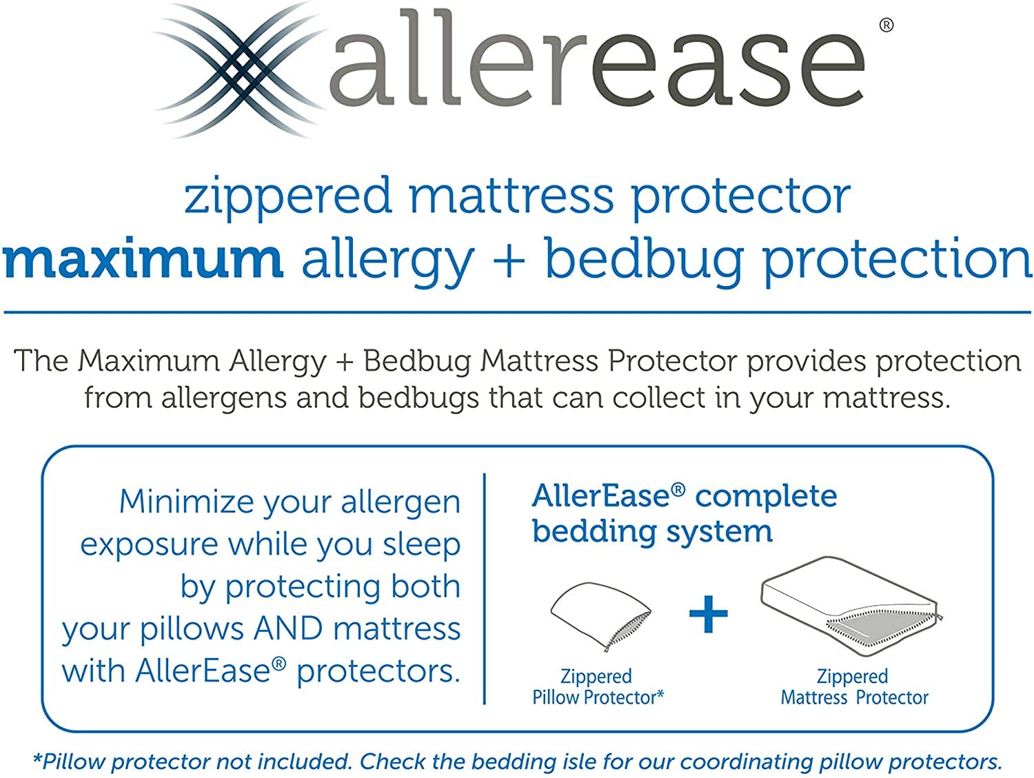 AllerEase waterproof membrane detail illustrating liquid barrier and mattress safety