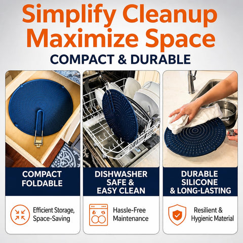 Allumerous next to 12-inch skillet showing fit for 10–12 inch pans and sizing clarity