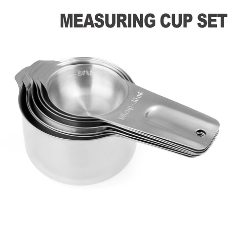 ALLWIN-HOUSEWARE nesting cups and spoons stacked neatly to save drawer space