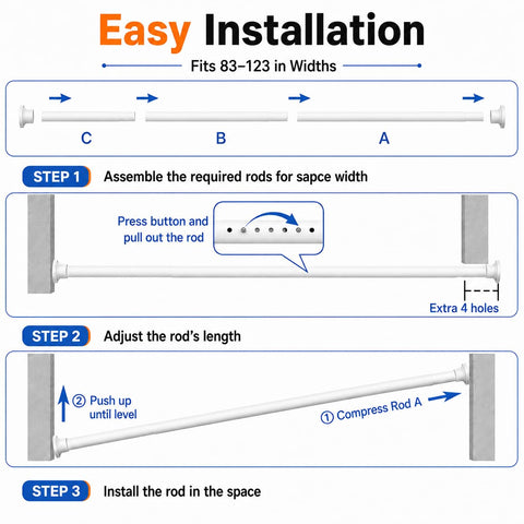 ALLZONE supporting heavy drapes demonstrating reliable weight capacity and durability