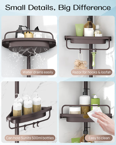 ALLZONE shelf size with bottles showing capacity comparison benefit