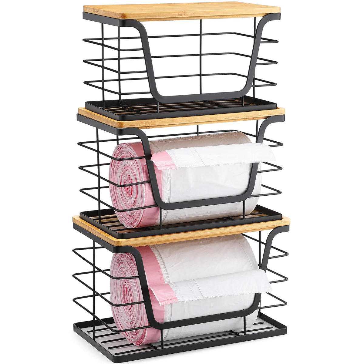 ALOCEO front view showing three sizes and saving counter space
